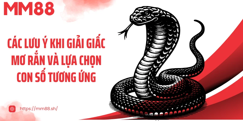 Các lưu ý khi giải giấc mơ rắn và lựa chọn con số tương ứng